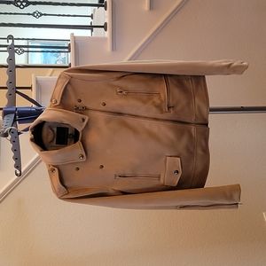 Banana Republic vegan suede moto jacket, Women's Petite L